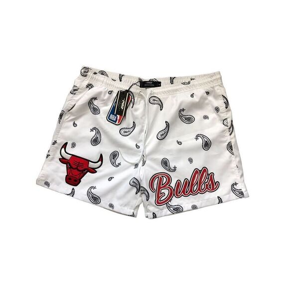 Chicago Bulls Pro Standard Paisley Woven Shorts Men’s Size XL - Picture 1 of 4